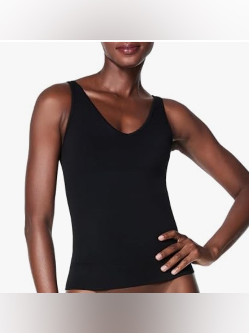 SPANX Sculpt Power Series Tank Top Shapewear V Neck